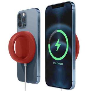 2 PCS KSK-702 Multifunctional Mobile Phone Ring Bracket Magnetic Wireless Charging Anti-Slip Ring Bracket(Red)