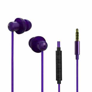BM0024 Gaming Live Earphone 3.5mm Plug In-Ear Sleep Wired Earphone, Length: 1.1m(Purple)