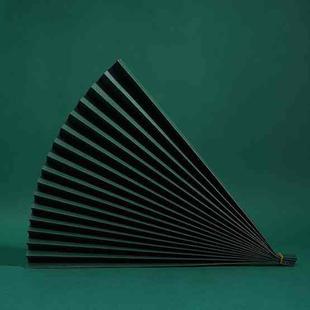 69x39cm Photo Props Hard Cardboard Folding Fan Photography Background Folded Paper(10 Dark Green)