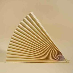 69x39cm Photo Props Hard Cardboard Folding Fan Photography Background Folded Paper(14 Beige)