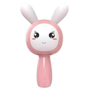 K57 Wireless Children Singing Microphone Sound Baby Puzzle Early Education Toy Story Machine(Pink)