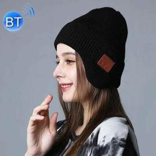 TR Ear-Covered Bluetooth Music Hat 5.0 Binaural Stereo Headphone Cap(Black)
