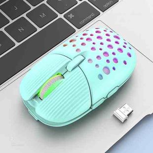 K-Snake BM900 6 Keys 2.4G Wireless Charging Beetle Mouse Glowing Gaming Mouse(Macaron Green)