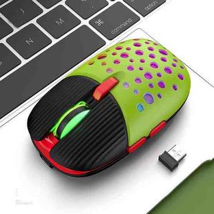 K-Snake BM900 6 Keys 2.4G Wireless Charging Beetle Mouse Glowing Gaming Mouse(Black Green)
