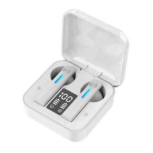 T13 TWS Digital Display Wireless In-Ear Sports Bluetooth Earphones Support Touch Control(White)