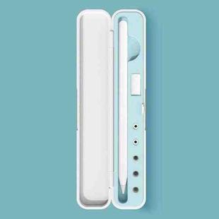 Silicone Stylus Protection Storage Box Box For Apple Pencil 1 / 2 , Specification: 8mm (Glacier Blue)