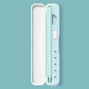 Silicone Stylus Protection Storage Box Box For Apple Pencil 1 / 2 , Specification: 10mm (Glacier Blue)