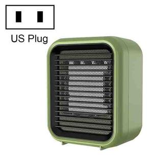 XH-A8 Mini Heater Desktop Portable Household Heating Heater,, Product specifications: US Plug(Green)