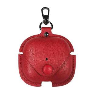 PU Leather Protective Case with Metal Buckle for AirPods 3(Red)