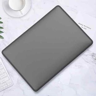 TPU + PC Laptop Protective Case For MacBook Pro 14 inch A2442 2021(Black Side + Matte Transparent Black)