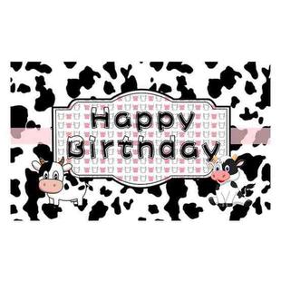 180x90cm Cartoon Cow Theme Birthday Party Decoration Background Cloth Photography Banner(2023SRB134)