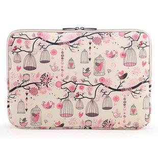 9.8 inch Cartoon Universal Business Tablet Sleeve Bag(Pink)