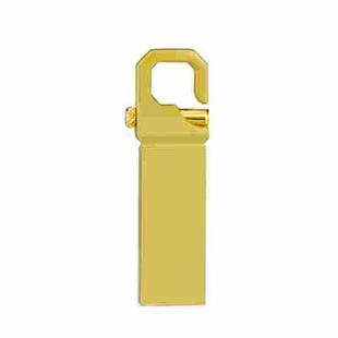 ZHP250 USB 2.0 Keychain Waterproof USB Flash Drive, Capacity:4GB(Gold)