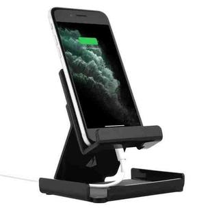 Acrylic Phone Storage Bracket  Tablet Desktop Charging Base(Black)