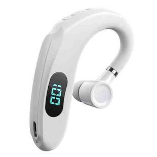 Q20 Bluetooth 5.2 Business Digital Display Sports Earhook Stereo Earphone(White)