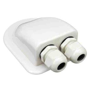 Solar Photovoltaic Plastic Bracket ABS Photovoltaic Car Roof Waterproof Junction Box(White)