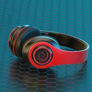 B39 Wireless Bluetooth Headset Subwoofer With Breathing Light Support TF Card(Red Black)