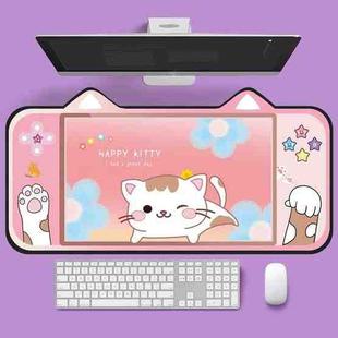 400 x 800 x 3mm Cute Cat Ear Computer Keyboard Desk Pad Mouse Pad(3)
