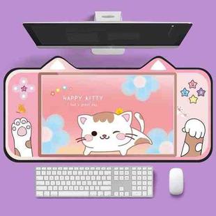 400 x 800 x 2mm Cute Cat Ear Computer Keyboard Desk Pad Mouse Pad(3)