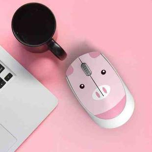 FOREV FV-T100 3 Keys 1600 DPI Cute Cartoon Girl Mouse Mini Wireless Mouse(Pink)