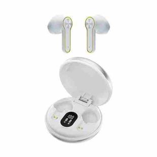 H7 TWS Metal Charging Box Digital Display Wireless Bluetooth Stereo Earphone(White)