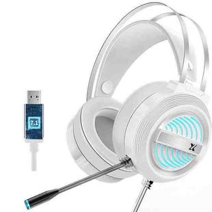 Heir Audio Head-Mounted Gaming Wired Headset With Microphone, Colour: X9 7.1 Version (White)