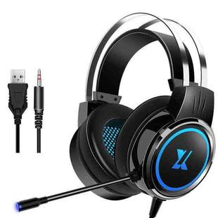 Heir Audio Head-Mounted Gaming Wired Headset With Microphone, Colour: X8 Mobile / Notebook Upgrade (Black)