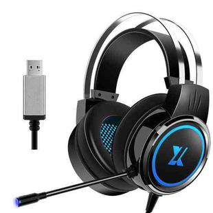 Heir Audio Head-Mounted Gaming Wired Headset With Microphone, Colour: X8 7.1 Sound Upgrade (Black)
