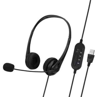 SOYTO SY490 Teaching Office Network Class Student Education Computer Headset, Style: Double Ear Black USB 