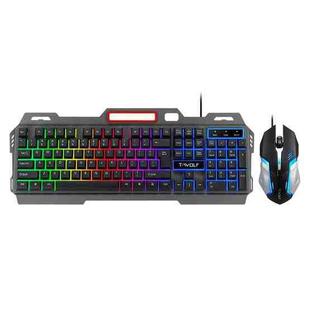 T-WOLF TF-600 Computer Gaming Metal Keyboard And Mouse Set(2 in 1)