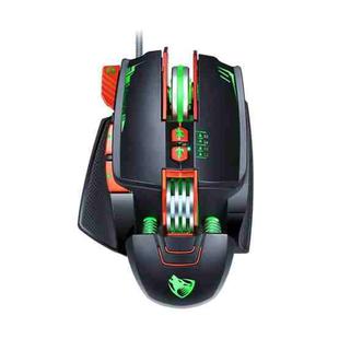 T-WOLF V9 8 Keys 3200 DPI Gaming Macro Definition Mechanical Wired Mouse(Black)