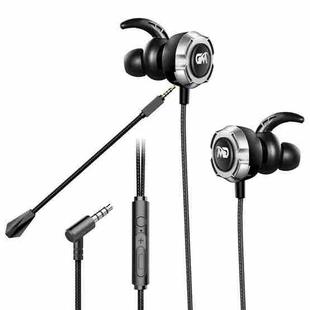 TF-3 3.5mm In-Ear Gaming Earphone Support Wired Control & Daul Mic, Cable Length: 1.2m(Black)