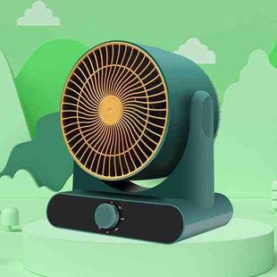 C009 Household Cooling And Warm Double Desktop Table Saving Small Sun Shaking Head Heater, CN Plug(Green)