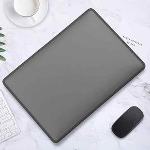 TPU + PC Laptop Protective Case For MacBook Pro 13.3 inch A2251 2020(Black Side + Matte Transparent Black)