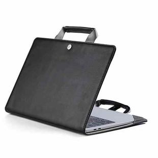 Book Style Laptop Protective Case Handbag For Macbook 12 inch(Black)