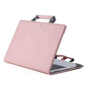 Book Style Laptop Protective Case Handbag For Macbook 15 inch(Pink)