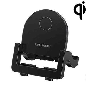 KH-18 15W Vertical Wireless Fast Charger with Phone Holder(Black)