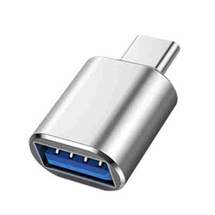 10 PCS USB 3.0 Female to USB-C / Type-C Male OTG Adapter(Silver)