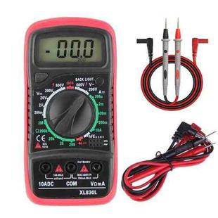 ANENG XL830L Multi-Function Digital Display High-Precision Digital Multimeter, Specification: Standard+10A Extra Tip Pen(Red)