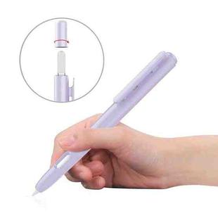 Double-Click Automatic Retractable Stylus Pen Case For Apple Pencil 2( Purple)