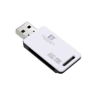 5 PCS FB FB-360 2 in 1 USB Computer Card Reader(White)