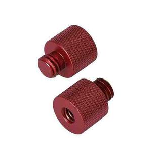 10 PCS Screw Adapter 1/4 Female to 3/8 Male Screw (Red)