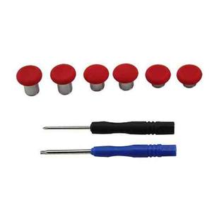 6 PCS Button Accessories For PS4 / Switch / Xbox One(Red)