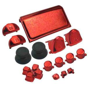 Electroplating Button Set For PS4 Slim(Red)