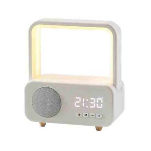 WH-J08 Home Portable Mini Bluetooth Speaker with Night Light Clock Style