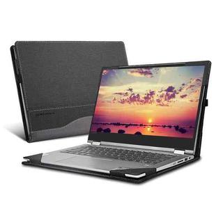 Laptop PU Leather Protective Case For IdeaPad C340 14 inch(Dark Gray)