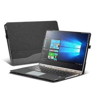 13.9 inch PU Leather Laptop Protective Cover For Lenovo Yoga 5 Pro /  Yoga 910(Gentleman Gray)