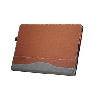 13.9 inch PU Leather Laptop Protective Cover For Lenovo Yoga 5 Pro /  Yoga 910(Business Brown)