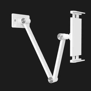 WS-2 Wall-Mounted Folding Telescopic Holder For Mobile Phone And Tablet(White)