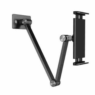 WS-2 Wall-Mounted Folding Telescopic Holder For Mobile Phone And Tablet(Black Gray)